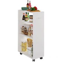 Tusal module de cuisine sur roulettes blanc.