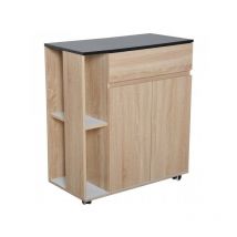 Desserte de cuisine multi-rangement France beige