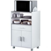 Mobimarket - Plutón armoire micro-ondes buffet cuisine style moderne sideboard 59x40x92 cm