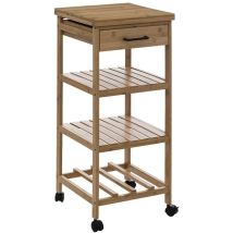 5five Simply Smart - Desserte roulettes 1 tiroir bambou Linha