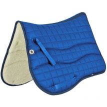 Noir - Sous-siège rectangulaire avec extérieur en coton matelassé à carreaux et intérieur en pure laine vierge