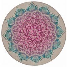 Dessous de verre Mandala - Rose et bleu