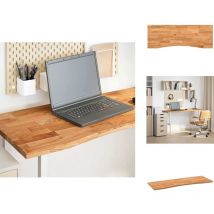 Vidaxl - Dessus de bureau marron clair bois chêne massif rectangulaire - Dessus De Bureau - Plan De Travail - Plan De Travail De Cuisine - Plan De