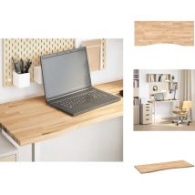 Vidaxl - Dessus de bureau non traité bois massif de chêne rectangulaire - Dessus De Bureau - Plan De Travail - Plan De Travail De Cuisine - Plan De