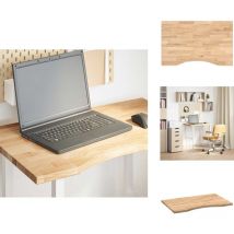 Vidaxl - Dessus de bureau non traité bois massif de chêne rectangulaire - Dessus De Bureau - Plan De Travail - Plan De Travail De Cuisine - Plan De