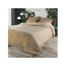 Dessus de lit 'pompon' - 250x260cm - Sable