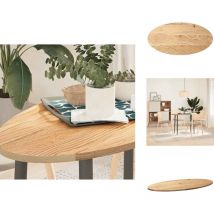 Dessus de table 100x50x2 cm bois de chêne massif ovale - Dessus De Table - Plateau De Table - Plateau De Table Basse - Plateau De Table D'appoint