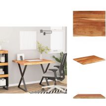 Dessus de table 110x80x2,5 cm rectangulaire bois massif acacia - Dessus De Bureau - Plateau De Bureau - Dessus De Bureau En Bois - Dessus De Table