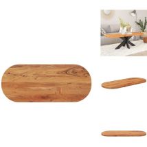 Dessus de table 120x50x3,8 cm ovale bois massif d'acacia - Dessus De Table - Dessus De Table En Bois - Dessus De Table Ovale - Dessus De Table De