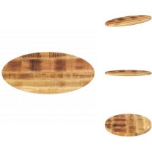 Dessus de table 140x50x2,5 cm ovale bois massif de manguier - Dessus De Table - Table Ronde - Table Ovale - Meuble En Bois - Bois Massif