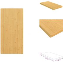 Dessus de table 50x100x4 cm bambou - Dessus De Table - Plateau De Table - Table Basse - Table D'appoint - Table En Bambou