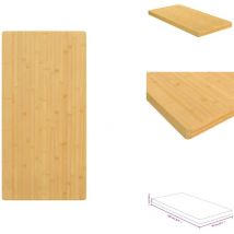 Dessus de table 50x100x4 cm bambou - Dessus De Table - Plateau De Table - Table Basse - Table D'appoint - Table En Bambou
