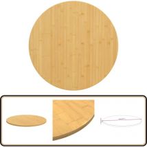 Dessus de table Ø70x1,5 cm bambou - Plateau De Table - Dessus De Table - Table Basse - Table D'appoint - Table En Bambou