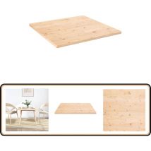 Dessus de table 70x70x2,5 cm bois de pin massif - Dessus De Table - Plateau De Table - Bois Massif - Table Basse - Table D'appoint