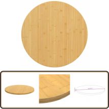 Dessus de table Ø90x2,5 cm bambou - Plateau De Table - Dessus De Table - Table Basse - Table D'appoint - Table En Bambou