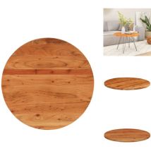 Dessus de table Ø90x2,5 cm rond bois massif d'acacia - Dessus De Table - Dessus De Table En Bois - Dessus De Table Rond - Dessus De Table De