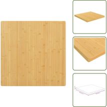 Dessus de table 90x90x4 cm bambou - Dessus De Table - Plateau De Table - Table Basse - Table D'appoint - Table En Bambou