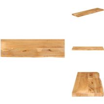 Dessus de table à bord vivant 110x30x2,5cm bois massif manguier - Dessus De Table - Table Basse - Table En Bois - Bois Massif - Manguier