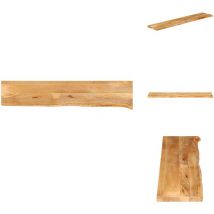 Dessus de table à bord vivant 140x40x2,5cm bois massif manguier - Dessus De Table - Table Basse - Table En Bois - Bois Massif - Manguier