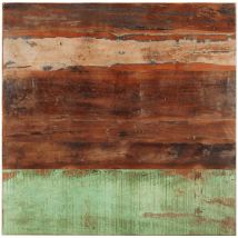 Torana - Dessus de table carré 80x80 cm 15-16 mm Bois de récupération
