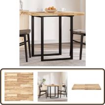 Dessus de table carré 80x80x4 cm bois massif d'acacia - Dessus De Table - Table Ronde - Table Carrée - Table En Bois - Acacia