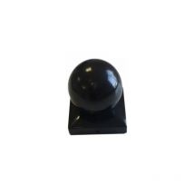 Winox - Chapeau Boule Epoxy Noir - Dessus de poteau 7X7 cm