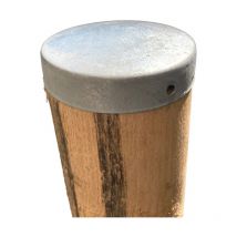 Winox - Chapeau Rond galvanisé - Dessus de poteau Ø8 cm