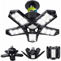 Trimec - Déstockage Lot de led de garage - 120 w - 12000 lm - Lampe d'atelier - Plafonniers déformables - Panneaux E26/E27 -1 lampes