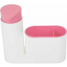 Déstockage,Distributeur Savon Liquide, Distributeur de Savon Porte éponge pour la Cuisine ou la Salle de Bain