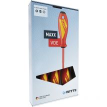 Juegos de destornilladores aislados maxx vde composicion 5 piezas (2.5x75 + 4x100 + 5.5x125 + PZ1x80 + PZ2x100 - Witte