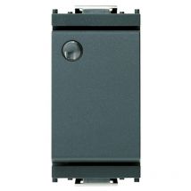 Vimar - Interruptor desviador Idea unipolar 16A brillante 1P gris 16025