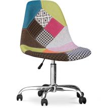 Bürostuhl mit Rollen - Schreibtischstuhl - Bezug aus Patchwork - Simona Multicolor