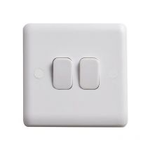 Deta - Vimark VC1204 Light Switch 2-Gang 2-Way DETVC1204