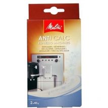 Melitta - détartrant cafetière automatique ou à dosettes - poudre 2X40 grammes