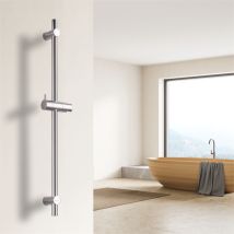 Barra De Ducha De 70 Cm Con Soporte Para Cabezal De Ducha Barra De Ducha Universal De Acero Inoxidable Cromada - Detbom