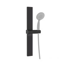 Detbom - Duschstange Ohne Bohren Brausestange mit Kleber Metall Duschstangen mit Duschkopfhalterung Höhen und Winkelverstellbarer 120° Klebe- oder