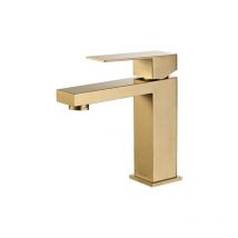 Detbom - Robinet Salle Bain Or Mitigeur de Lavabo pour Eau Froide Chaude Disponible Robinet Lavabo en Acier Inoxydable Robinet Lave Mains Doré
