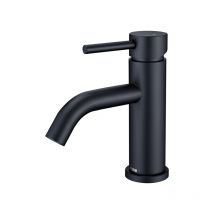 Miscelatore per Lavabo Nero Miscelatore Monocomando per Bagno Rubinetto Moderno per Lavabo in Acciaio Inox - Detbom