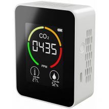 Happyshopping - Detecteur d'air CO2 Detecteur de dioxyde de carbone Production agricole Moniteur de CO2 a effet de serre Blanc, modele: Blanc,