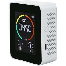Beijiyi - Détecteur de CO2 3 en 1 - Moniteur d'air CO2 - Détecteur de dioxyde de carbone - Qualité de l'air - Température et humidité - Pour maison,
