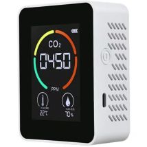 Détecteur de CO2, Détecteur de température et d'humidité, Test de qualité de l'air, Moniteur de dioxyde de carbone,Moniteur de température