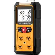 Sunxury - Détecteur de Fuite de Gaz, 4 en 1 (H2S, ex, O2, co) Moniteur de Sécurité Fiable pour la Maison et Le Lieu de Travail avec Détection