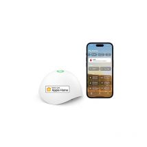 Meross - détecteur de fuite d'eau intelligent, détecteur d'indondation compatible avec apple homekit et smartthings, capteur d'eau avec s