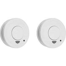 Smartwares - Détecteur de fumée jeu de 2 à pile(s) (ø x h) 100 mm x 35 mm