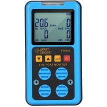 Lifcausal - Détecteur de gaz portable rechargeable smart sensor 4 en 1 Détecteur de gaz H2S O2 co et lel Moniteur multi-gaz Renifleur de gaz