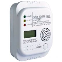 Treetalk - Détecteur de monoxyde de Carbone, alimenté par Batterie, Detecteur de gaz avec Affichage et indicateur de température