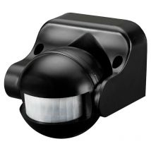 EDM - Detecteur de mouvement avec regulateur nuit/jour orientable 180° ip44 noire