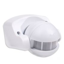 Rtgpt - Detecteur de Mouvement extérieur pour éclairage Commutateur de capteur de capteur de corps humain infrarouge Blanc