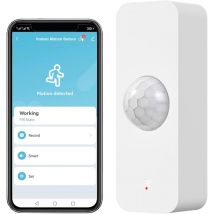 Tigrezy - Détecteur de mouvement WiFi, Détecteur de mouvement intelligent pour la sécurité de la maison, Moniteur à distance d'app de détecteur de