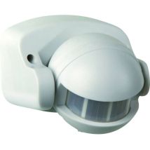 Détecteur Ir Extérieur 180° - Gao - Portée 12 M - Temps 10 S A 4 Min - Ip44 - Blanc